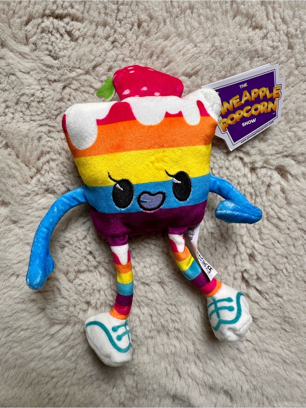 The Pineapple Popcorn Show plush: “Sugarlicious”